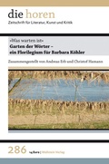 Cover: "Was warten ist". - Wallstein