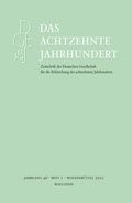 Cover: Das achtzehnte Jahrhundert 46/1 - Wallstein