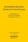Cover: Rechtsphilosophisches Denken im Osten Europas - Mohr Siebeck