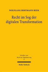 Enlarge image Cover: Recht im Sog der digitalen Transformation - Mohr Siebeck