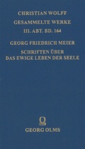 Cover: Schriften &uuml;ber das ewige Leben der Seele - Georg Olms Verlag