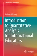 Cover: Introduction to Quantitative Analysis for International Educators - Springer
