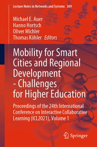 Enlarge image Cover: Mobility for Smart Cities and Regional Development - Challenges for Higher Education - Springer