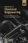 Cover: Process Intensification in the Manufacturing of Biotherapeutics: Volume 59 - Academic Press