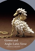 Cover: Gower and Anglo-Latin Verse - Pontifical Institute of Mediaeval Studies,Canada