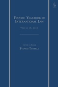 Cover: The Finnish Yearbook of International Law, Vol 26, 2016 - Hart Publishing