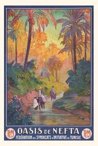 Abbildung von: Vintage Journal Nefta Oasis, Tunisia, Travel Poster - Found Image Press