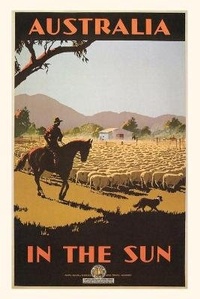 Abbildung von: Vintage Journal Australia Sheep Travel Poster - Found Image Press