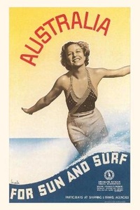 Abbildung von: Vintage Journal Australia for Sun and Fun Travel Poster - Found Image Press