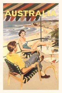 Abbildung von: Vintage Journal Couple In Australia Travel Poster - Found Image Press