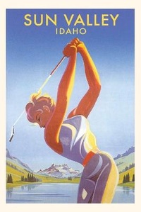 Abbildung von: Vintage Journal Sun Valley, Golfer Travel Poster - Found Image Press