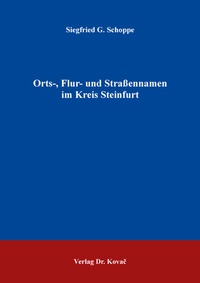 Abbildung von: Orts-, Flur- und Straßennamen im Kreis Steinfurt - Kovac, Dr. Verlag