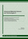 Cover: Advanced Materials Science and Technologies II - Trans Tech Publications Ltd