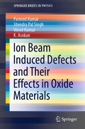 Cover: Ion Beam Induced Defects and Their Effects in Oxide Materials - Springer