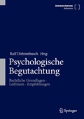 Cover: Psychologische Begutachtung - Springer