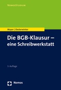 Cover: Die BGB-Klausur - eine Schreibwerkstatt - Nomos
