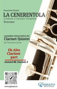 Abbildung von: Eb Alto Clarinet (instead Bb 3) part of "La Cenerentola" for Clarinet Quintet - Glissato Edizioni Musicali