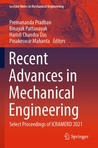 Enlarge image Cover: Recent Advances in Mechanical Engineering - Springer