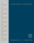 Cover: Computers & Typesetting, Volume E - Addison Wesley