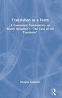 Cover: Translation as a Form - Routledge