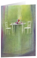 Cover: Kunstkarten "Gedeckter Tisch" 5 Stk. - adeo Verlag
