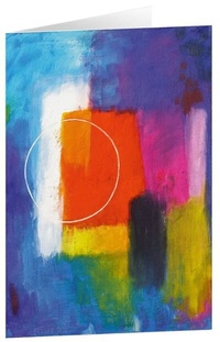 Abbildung von: Kunstkarten "Rotes Quadrat" 5 Stk. - adeo Verlag