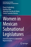 Cover: Women in Mexican Subnational Legislatures - Springer