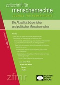 Cover: Die Aktualit&auml;t b&uuml;rgerlicher und politischer Menschenrechte - Wochenschau Verlag