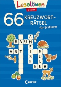 Abbildung von: 66 Kreuzworträtsel für Erstleser - 1. Klasse (Blau) - Loewe