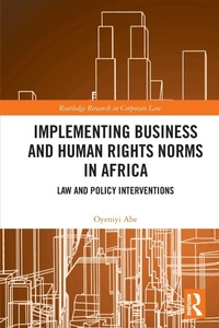 Abbildung von: Implementing Business and Human Rights Norms in Africa: Law and Policy Interventions - Routledge