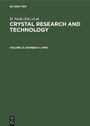 Cover: April - De Gruyter