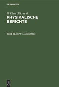 Cover: Januar - De Gruyter