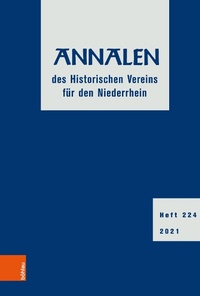 Bild: Annalen des Historischen Vereins für den Niederrhein 224 (2021) - Böhlau
