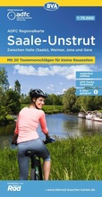 Cover: BVA ADFC Regionalkarte Saale-Unstrut 1:75.000 - BVA Karten und B&uuml;cher