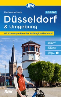 Abbildung von: Radwanderkarte BVA Düsseldorf & Umgebung, mit Knotenpunkten der RadRegionRheinland, 1:50.000, reiß- und wetterfest, GPS-Tracks Download, E-Bike geeignet - BVA BikeMedia