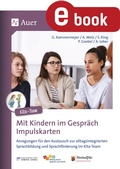 Cover: Mit Kindern im Gespr&auml;ch. Impulskarten f&uuml;r die Kita - Auer Verlag