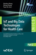 Cover: IoT and Big Data Technologies for Health Care - Springer