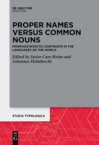 Abbildung von: Proper Names versus Common Nouns - De Gruyter Mouton