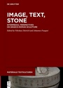 Cover: Image, Text, Stone - De Gruyter