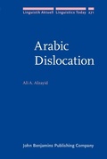 Cover: Arabic Dislocation - John Benjamins Publishing Company