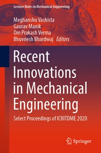 Abbildung von: Recent Innovations in Mechanical Engineering - Springer