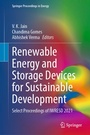 Cover: Renewable Energy and Storage Devices for Sustainable Development - Springer