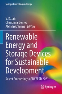Enlarge image Cover: Renewable Energy and Storage Devices for Sustainable Development - Springer