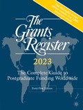 Cover: The Grants Register 2023 - Palgrave Macmillan