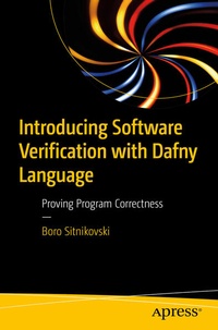 Enlarge image Cover: Introducing Software Verification with Dafny Language - APress