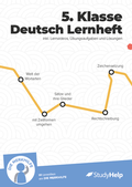 Cover: Deutsch Lernheft f&uuml;r 5. Klasse: Lernvideos, Aufgaben & mehr - StudyHelp Verlag