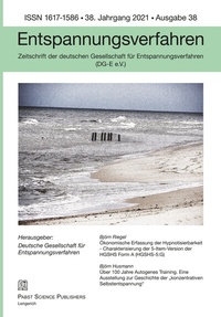 Abbildung von: Entspannungsverfahren, Nr. 38/2021 - Pabst Science Publishers