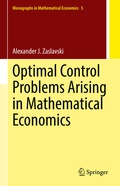 Cover: Optimal Control Problems Arising in Mathematical Economics - Springer