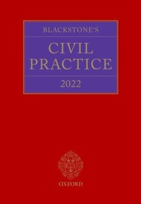 Abbildung von: Blackstone's Civil Practice 2022 - Oxford University Press