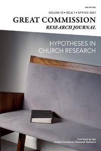 Enlarge image Cover: Great Commission Research Journal Spring 2021 - Martel Press